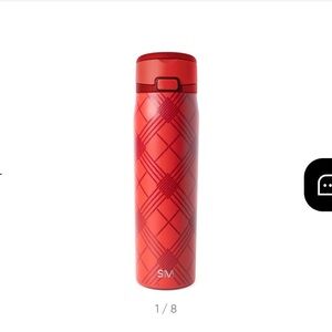 Simple Modern Mesa Loop in Holiday Flannel Water Bottle